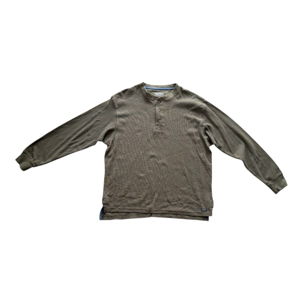 Smith Workwear Men’s Henley, Olive Green, 2XL
